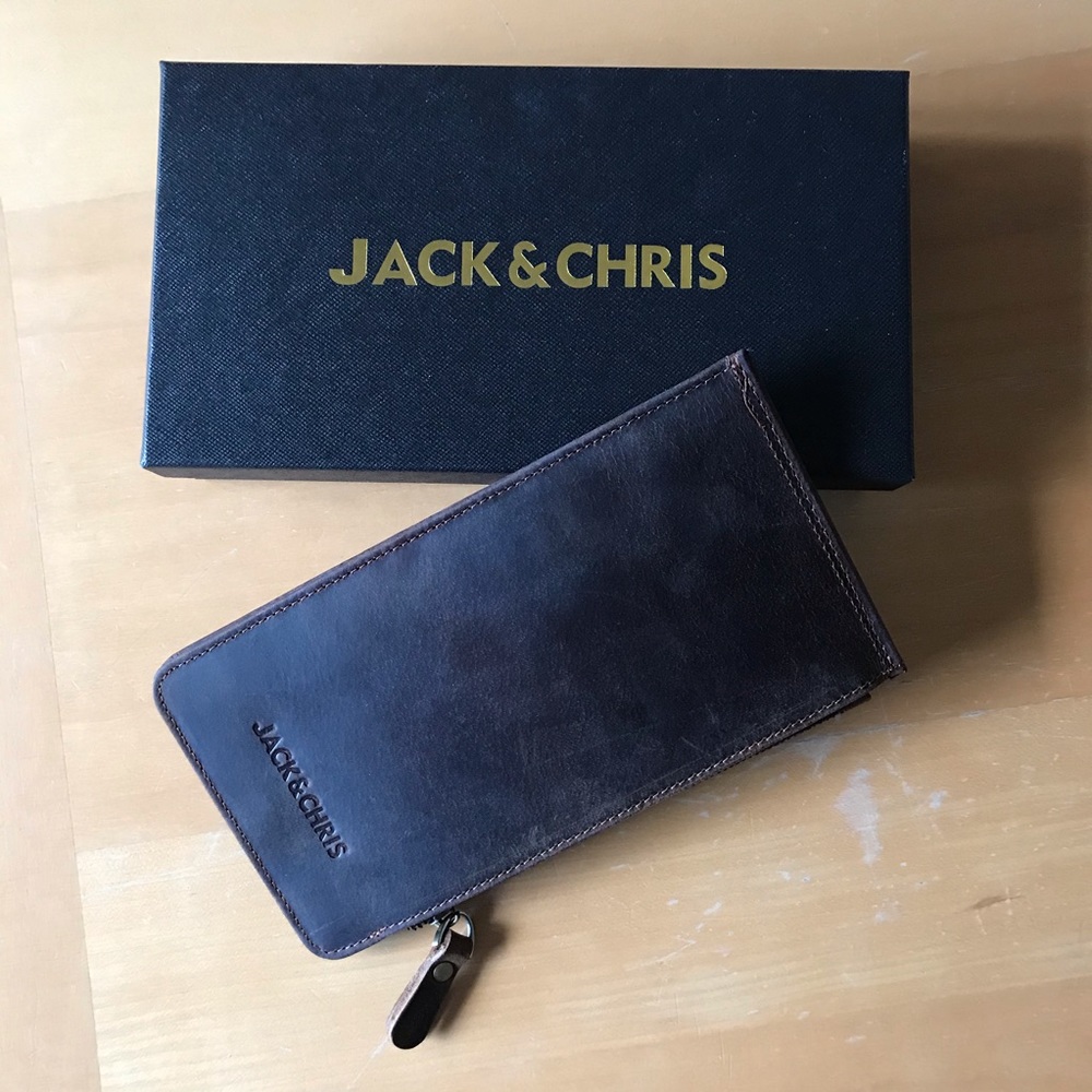 NEW Jack&Chris Leather Multi Card Organizer Wallet